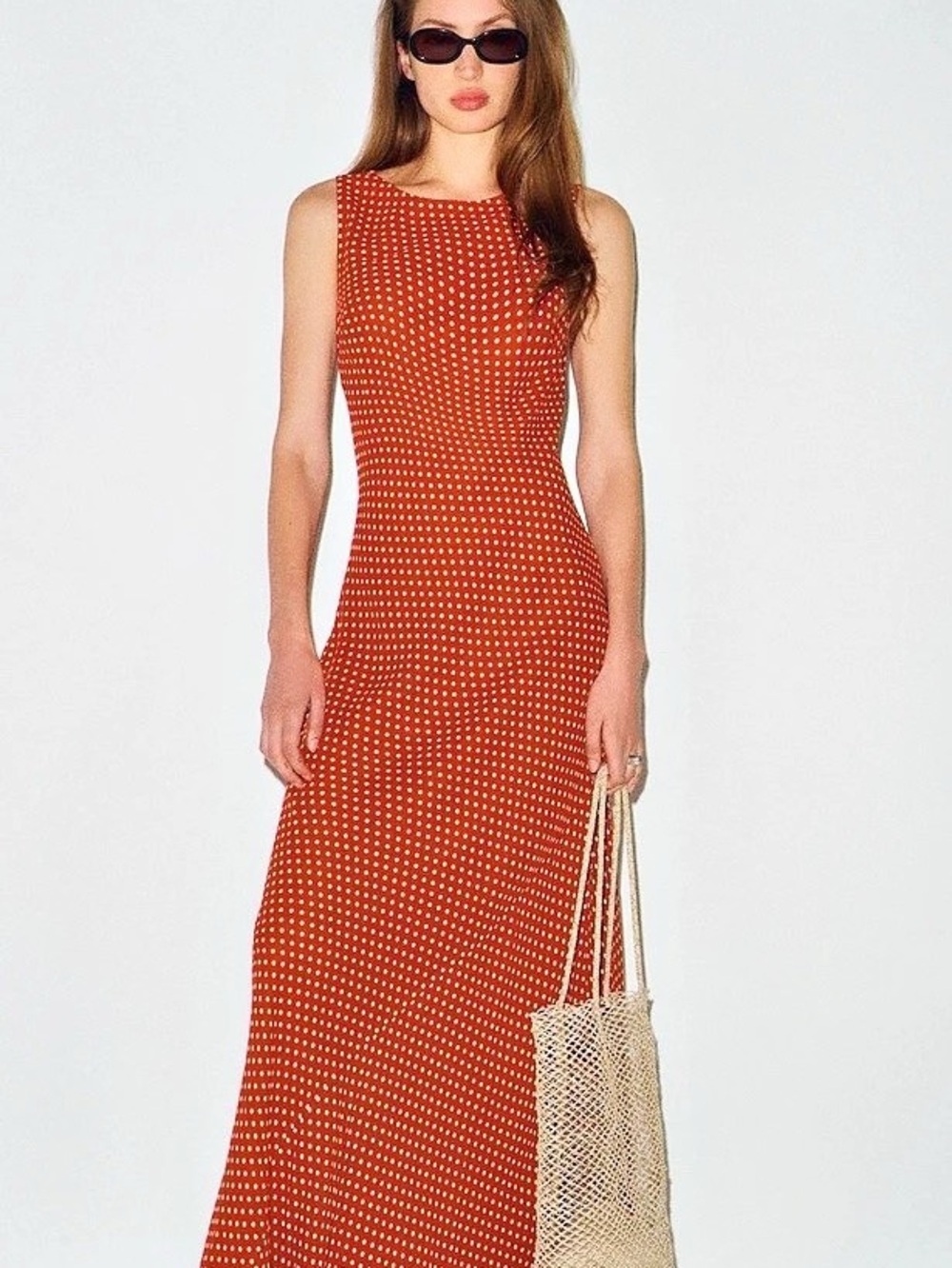 Reformation Prescott dress in Chili Mango -Medium
